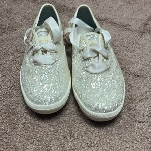 Brand new Kate Spade glitter Keds.